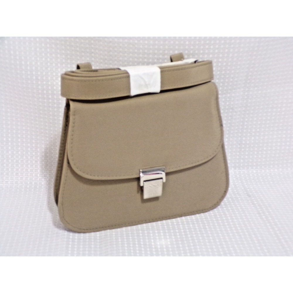 Camel Color Crossbody Mini w/Silver Accents Snap Close 7" Long x 5.5" High x 2"